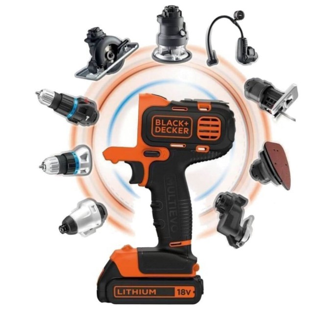 Акумуляторний багатофункціональний інструмент BLACK+DECKER MT218K