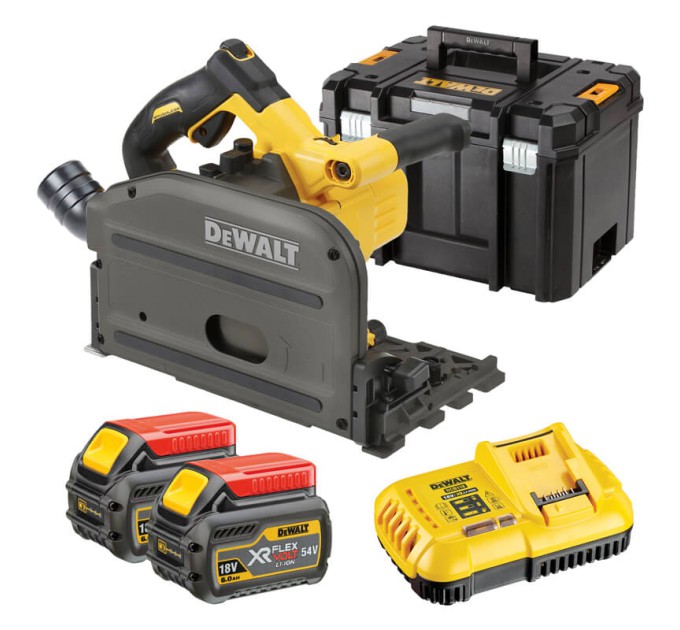 Пила дискова занурювальна акумуляторна DeWALT DCS520T2