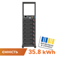 Акумулятор LP LiFePO4 Battery HVM 358,4V 100Ah (35840 Wh) BMS 125А AB Lrack black