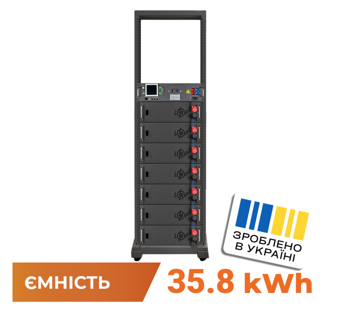Акумулятор LP LiFePO4 Battery HVM 358,4V 100Ah (35840 Wh) BMS 125А AB Lrack black