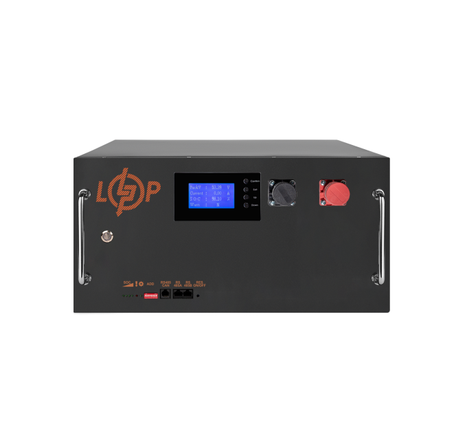 Акумулятор LP LiFePO4 51,2V - 230 Ah (11776Wh) (BMS SP 200A/100А) RM RS485/CAN LCD BL