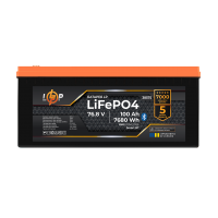 Акумулятор LP LiFePO4 76,8V - 100 Ah (7680Wh) (BMS 200/100А) метал Smart BT