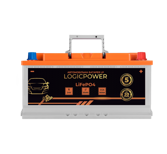 Автомобільний акумулятор літієвий LP LiFePO4 24V - 50 Ah (+ праворуч) BMS 800А