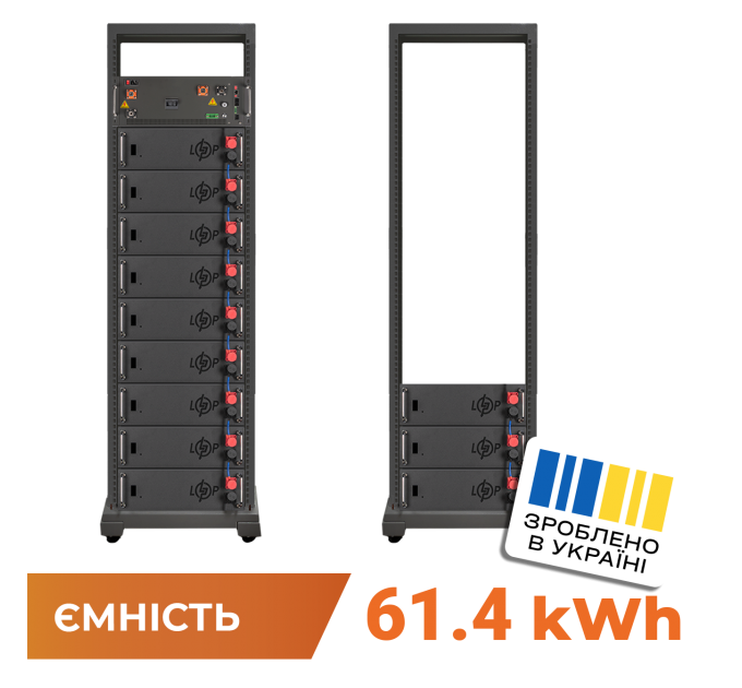 Акумулятор LP LiFePO4 Battery HVM 614,4V 100Ah (61440 Wh) BMS 160А P AB Lrack black