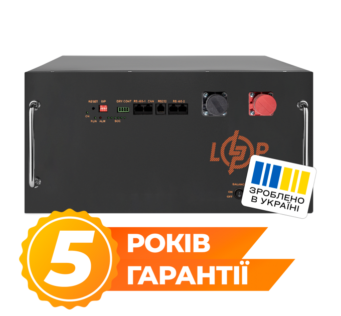 Акумулятор LP LiFePO4 51,2V - 280 Ah (14336Wh) (BMS JK 200A/100А) RM RS485/CAN BL