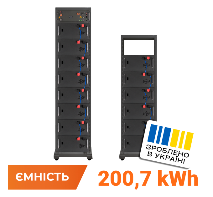 Акумулятор LP LiFePO4 Battery HVM 716,8V 280Ah (200704 Wh) BMS 160А P AB Lrack black