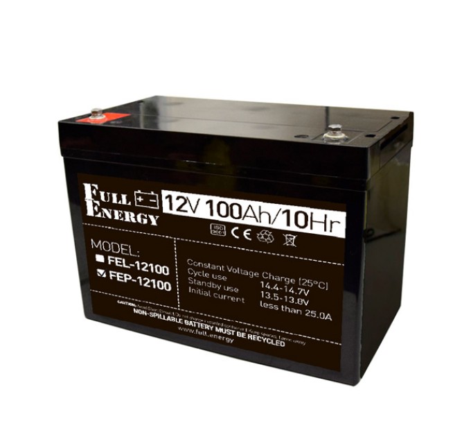 Акумулятор 12В 100А·год для ДБЖ Full Energy FEP-12100
