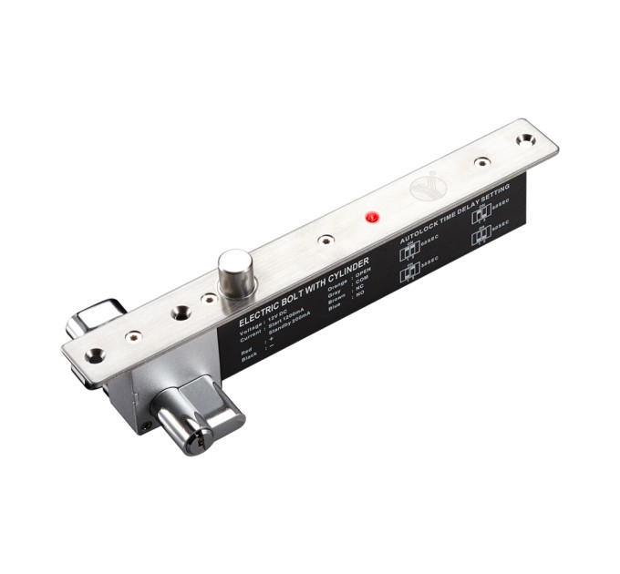 Електроригельний замок Yli Electronic YB-600B (LED) врізний для системи контролю доступу