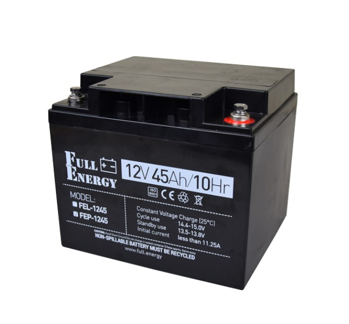 Акумулятор 12В 45 А·год для ДБЖ Full Energy FEP-1245