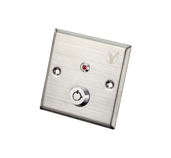 Кнопка виходу з ключем Yli Electronic YKS-850LS для системи контролю доступу