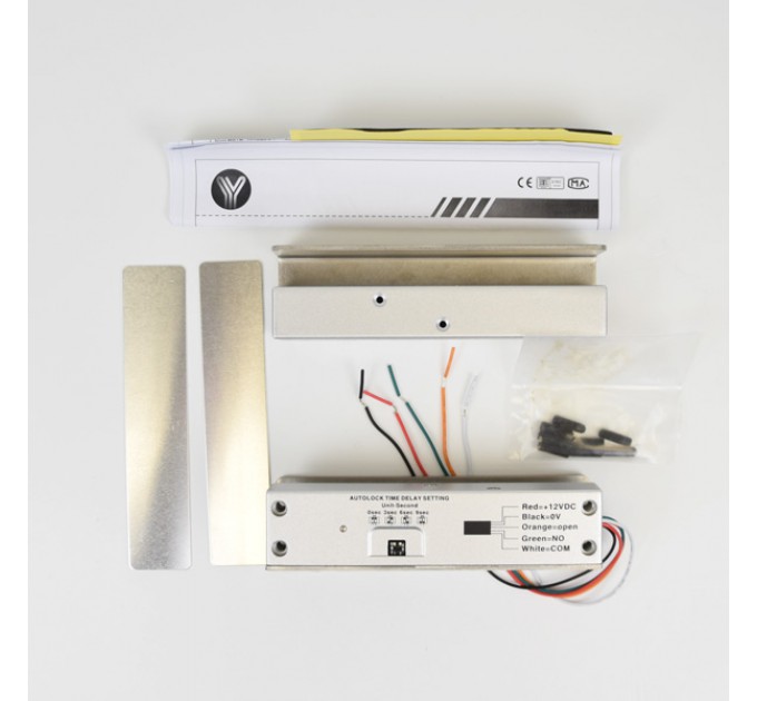 Замок ригеля YB-500U (LED) на скляні двері без рами