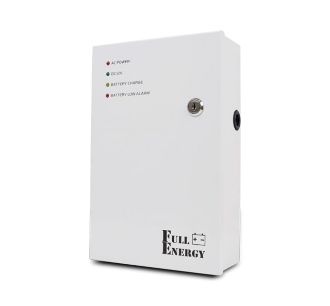 Блок безперебійного живлення Full Energy BBG-125-L для відеоспостереження 12В, 5А, під 18Аг акумулятор