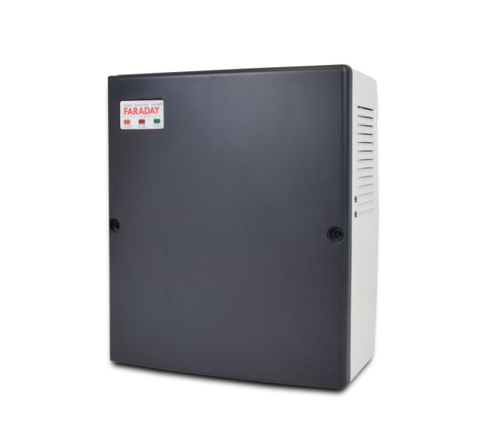 Безперебійний блок живлення Faraday Electronics 55W UPS Smart ASCH PLB під акумулятор 9А/г в пластиковому боксі