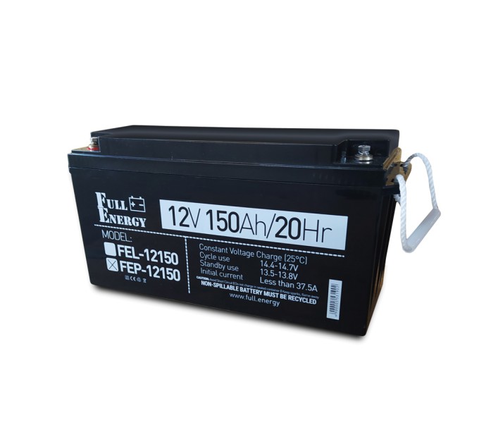 Акумулятор 12В 150А·год для ДБЖ Full Energy FEP-12150