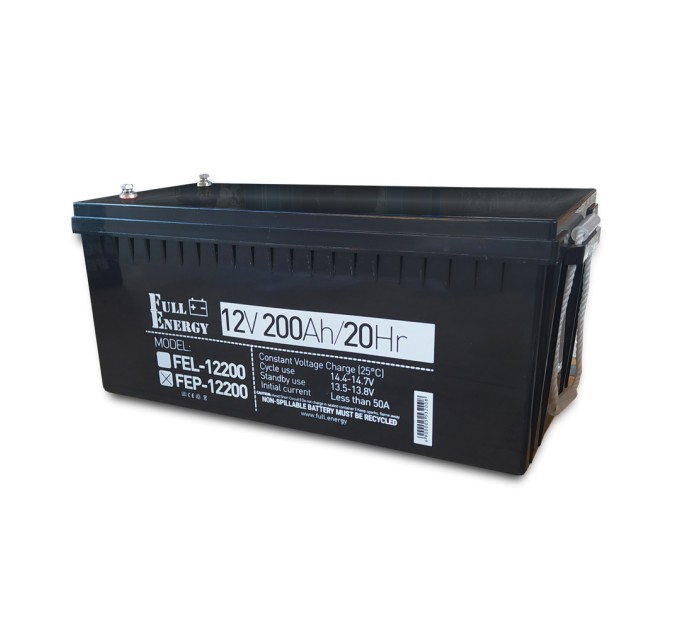 Акумулятор 12В 200А·год для ДБЖ  Full Energy FEP-12200