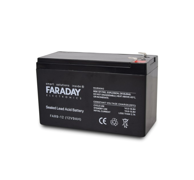 Акумулятор 12В 9А·год для ДБЖ Faraday Electronics FAR9-12