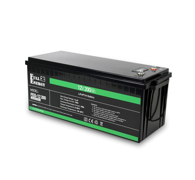 Акумулятор LiFePO4 (літій залізо фосфатний) 12В 200А·год Full Energy FEG-12200