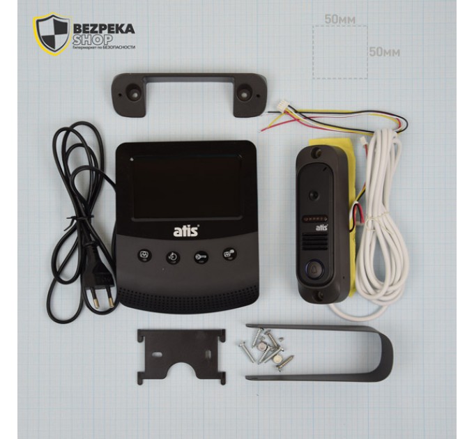 Комплект відеодомофона ATIS AD-430B Kit box
