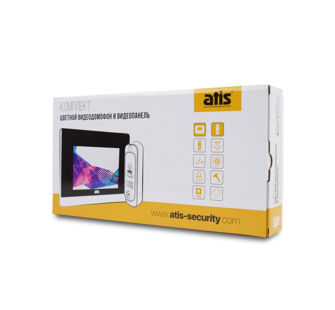 Комплект відеодомофона ATIS AD-780MB Kit box: відеодомофон 7" з детектором руху і відеопанель