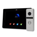 Комплект Wi-Fi відеодомофонa 7" ATIS AD-770FHD/T-Black з підтримкою Tuya Smart + AT-400FHD Silver