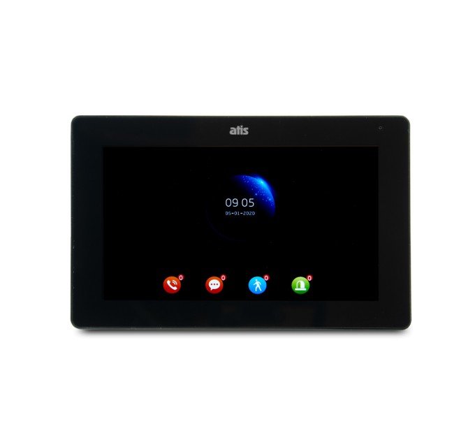 Комплект Wi-Fi відеодомофонa 7" ATIS AD-770FHD/T-Black з підтримкою Tuya Smart + AT-400FHD Silver
