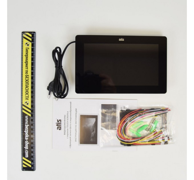 Комплект відеодомофона ATIS AD-770FHD/T-B Kit box: відеодомофон 7" з детектором руху і підтримкою Tuya Smart і відеопанель