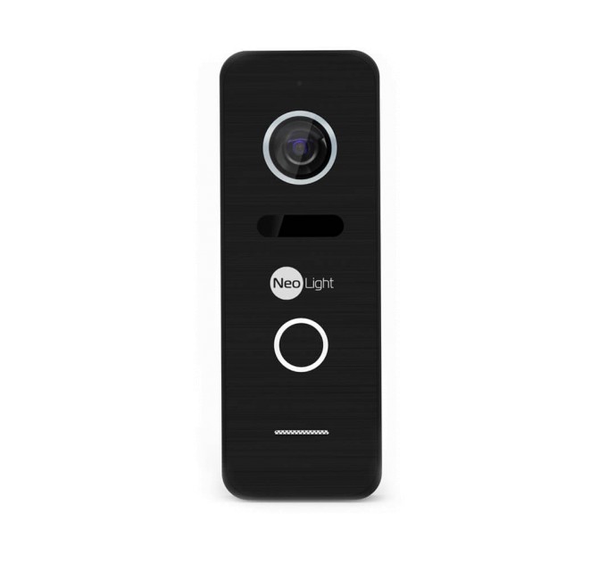 Комплект відеодомофона Neolight NeoKIT HD+ WF Black: відеодомофон 7" з Wi-Fi з детектором руху і 2 Мп відеопанель
