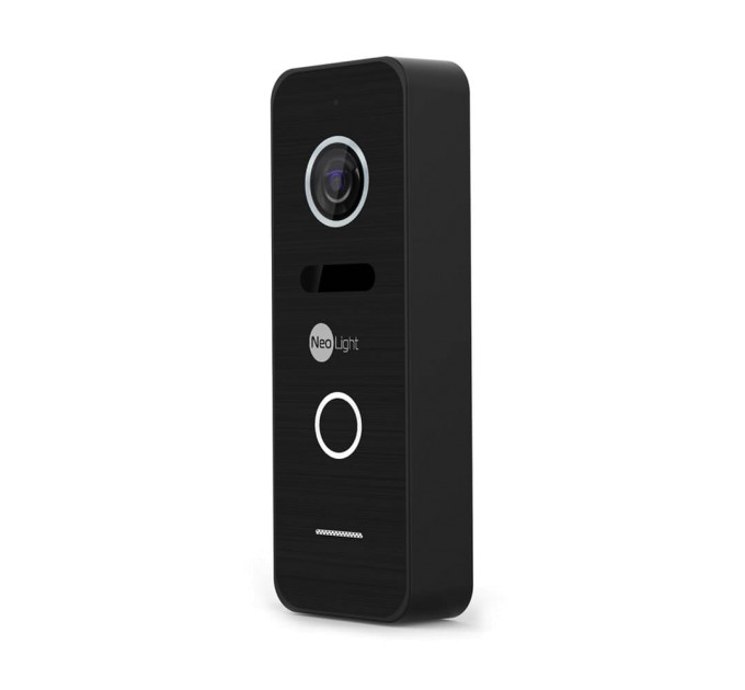 Комплект відеодомофона Neolight NeoKIT HD Pro WF Black: відеодомофон 7" з Wi-Fi з детектором руху і 2 Мп відеопанель