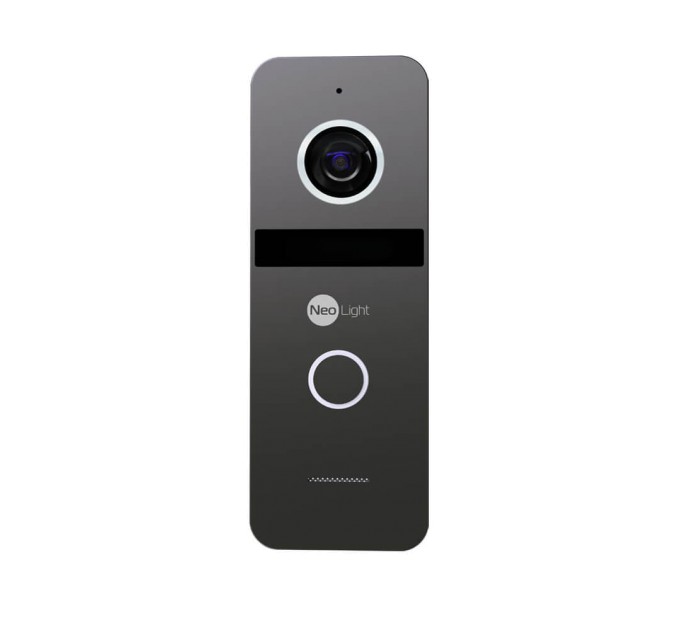 Комплект відеодомофона Neolight KAPPA HD / Solo FHD Graphite: відеодомофон 7" зі вбудованим БКЗ і 2 Мп відеопанель