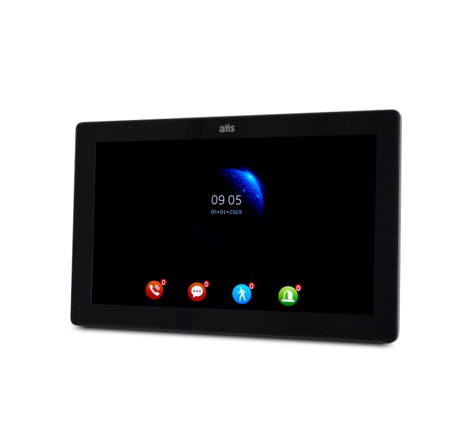 Комплект відеодомофона ATIS AD-1070FHD/T Black з підтримкою Tuya Smart + AT-400FHD Silver