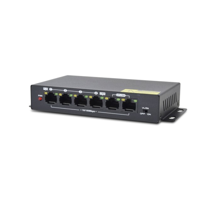 Некерований PoE-комутатор ATIS PoE-1006-4P Pro з 4 портами PoE