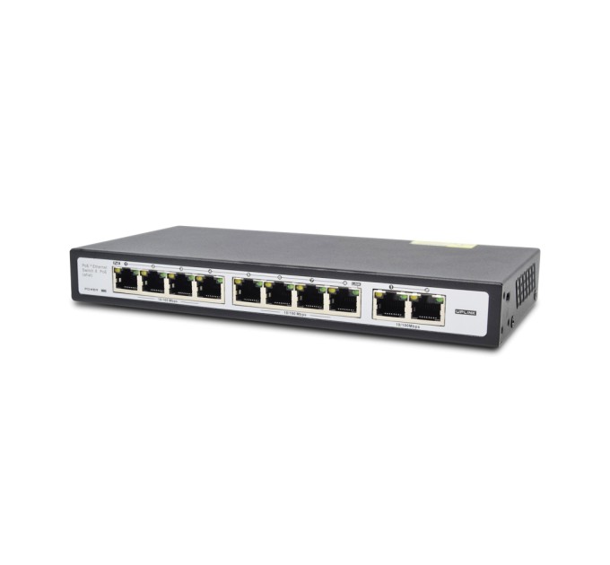 Некерований PoE-комутатор ATIS PoE-1010-8P Pro з 8 портами PoE