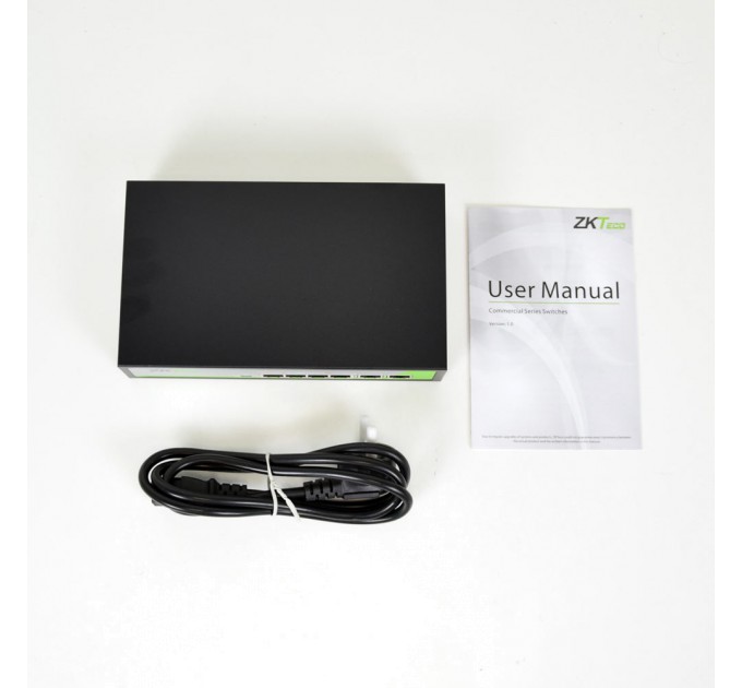 PoE-комутатор ZKTeco ZK-PoE42N-55W з 4 портами PoE