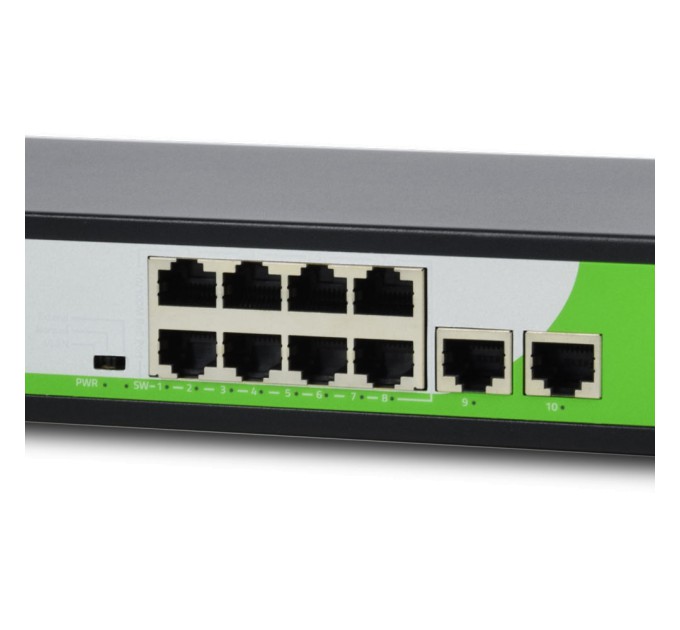 PoE-комутатор ZKTeco ZK-PoE82N-120W з 8 портами PoE