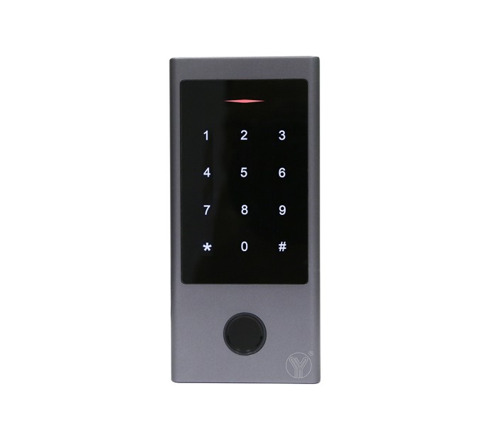 Контролер доступу Yli Electronic YK-1068B з сенсорною клавіатурою та сканером відбитків пальців