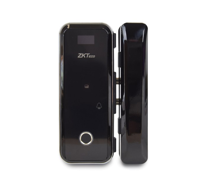 Smart замок ZKTeco GL300 left для скляних дверей зі сканером відбитку пальця і зчитувачем Mifare