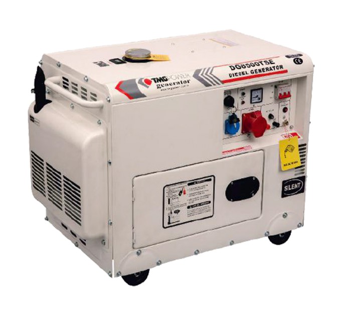 Дизельний генератор TMG Power DG 8500TSE максимальна потужність 6.5 кВт