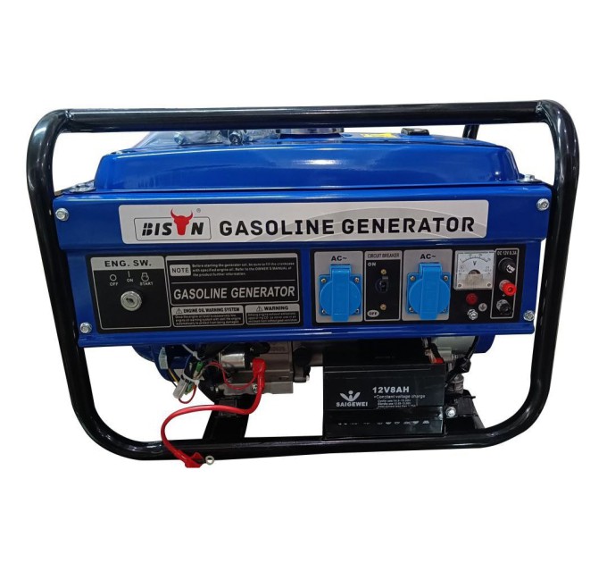 Бензиновий генератор BISON BS3000E максимальна потужність 3.0 кВт