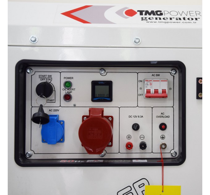 Дизельний генератор TMG Power DG 11000TSE максимальна потужність 8 кВт
