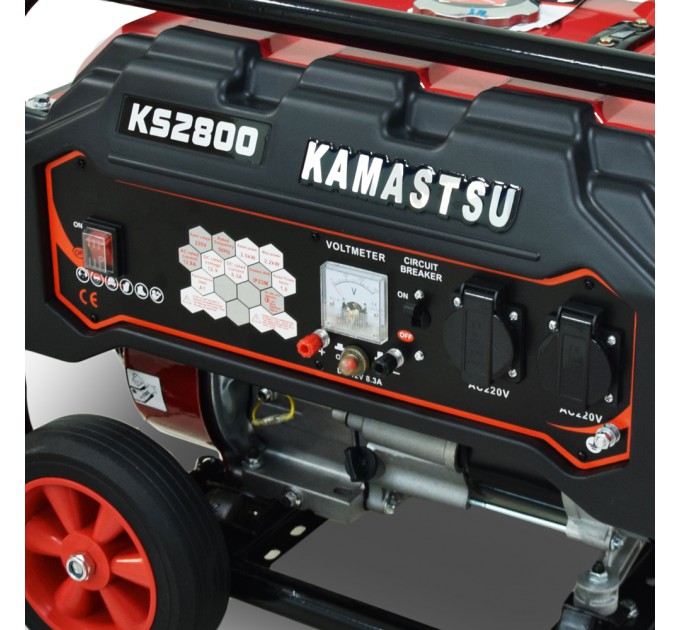 Бензиновий генератор Kamastsu KS2800 максимальна потужність 2.2 кВт