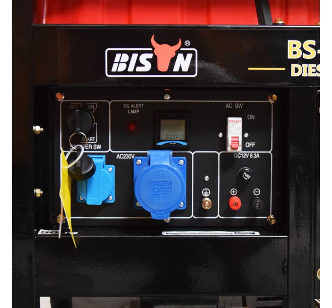 Дизельний генератор BISON BS12000DCE максимальна потужність 10 кВт