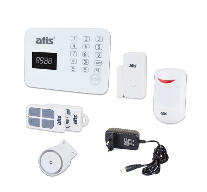 Комплект бездротової GSM сигналізації ATIS Kit-GSM120 з вбудованою клавіатурою