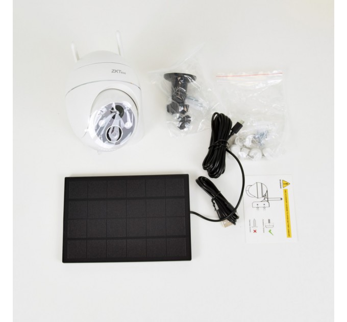 IP-відеокамера 3 Мп ZKTeco C4DS WiFi Solar PTZ для системи відеонагляду