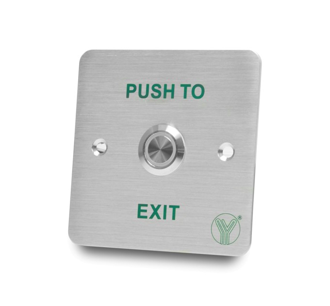 Кнопка виходу Yli Electronic YWP-880C(LED) водонепроникна з LED-підсвічуванням