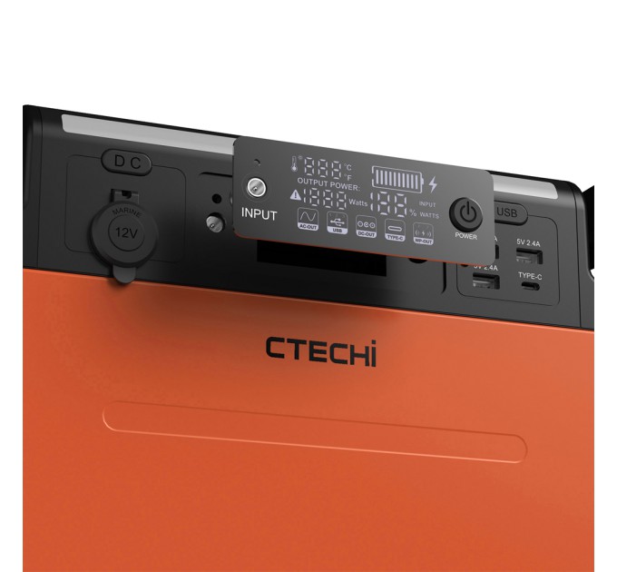 Зарядна станція CTECHi GT1500 потужністю 1500W/1210Wh