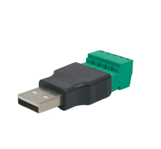Роз'єм USB під затискач (male)