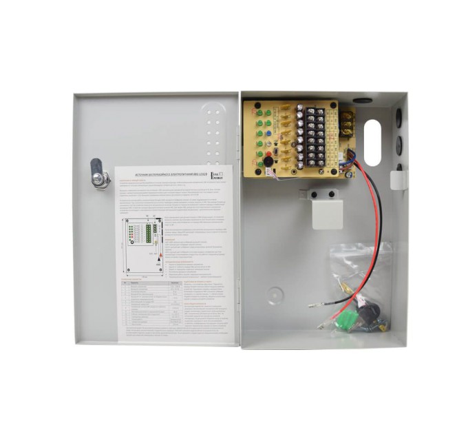 Комплект блок безперебійного живлення Full Energy BBG-1210/8 + акумулятор 12В 18А·год Full Energy FEP-1218