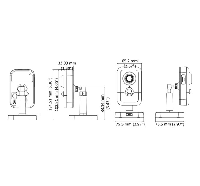 4 МП AcuSense IP Hikvision DS-2CD2443G2-I 2.8mm