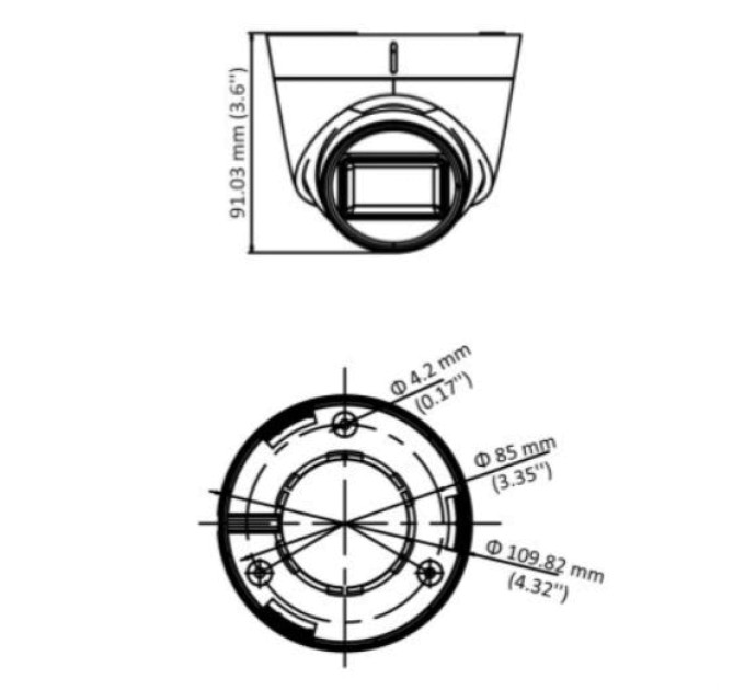 5 МП PoC Hikvision DS-2CE78H0T-IT3E(С) 2.8mm