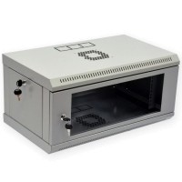 Шафа 19" 4U, 600x350x284мм (Ш*Г*В), економ, акрилове скло, сіра  UA-MGSWL435G